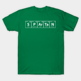 Spartan (S-P-Ar-Ta-N) Periodic Elements Spelling T-Shirt